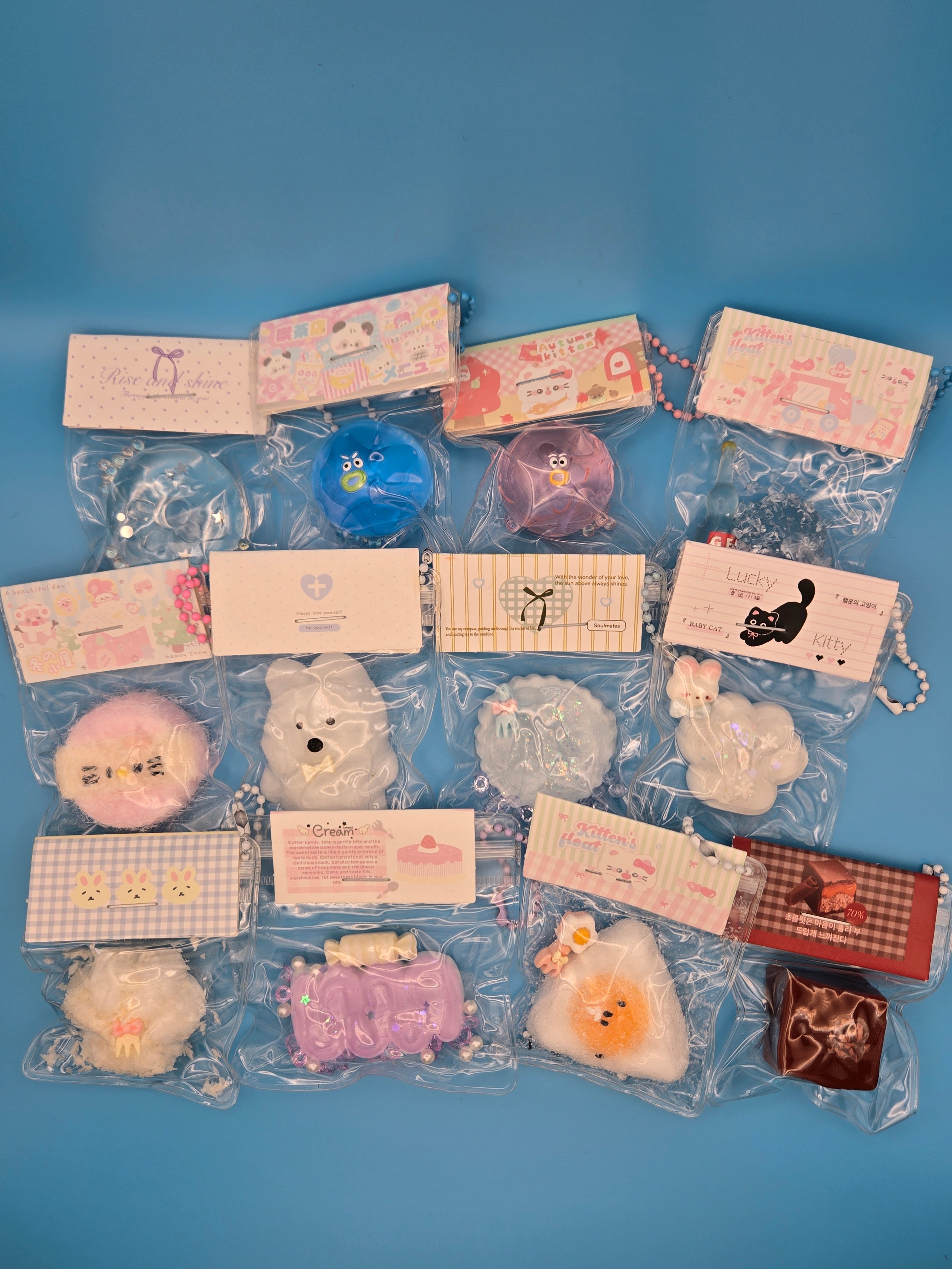 Mystery Mini Squishy Charm | Cute Kawaii Sensory Collectible