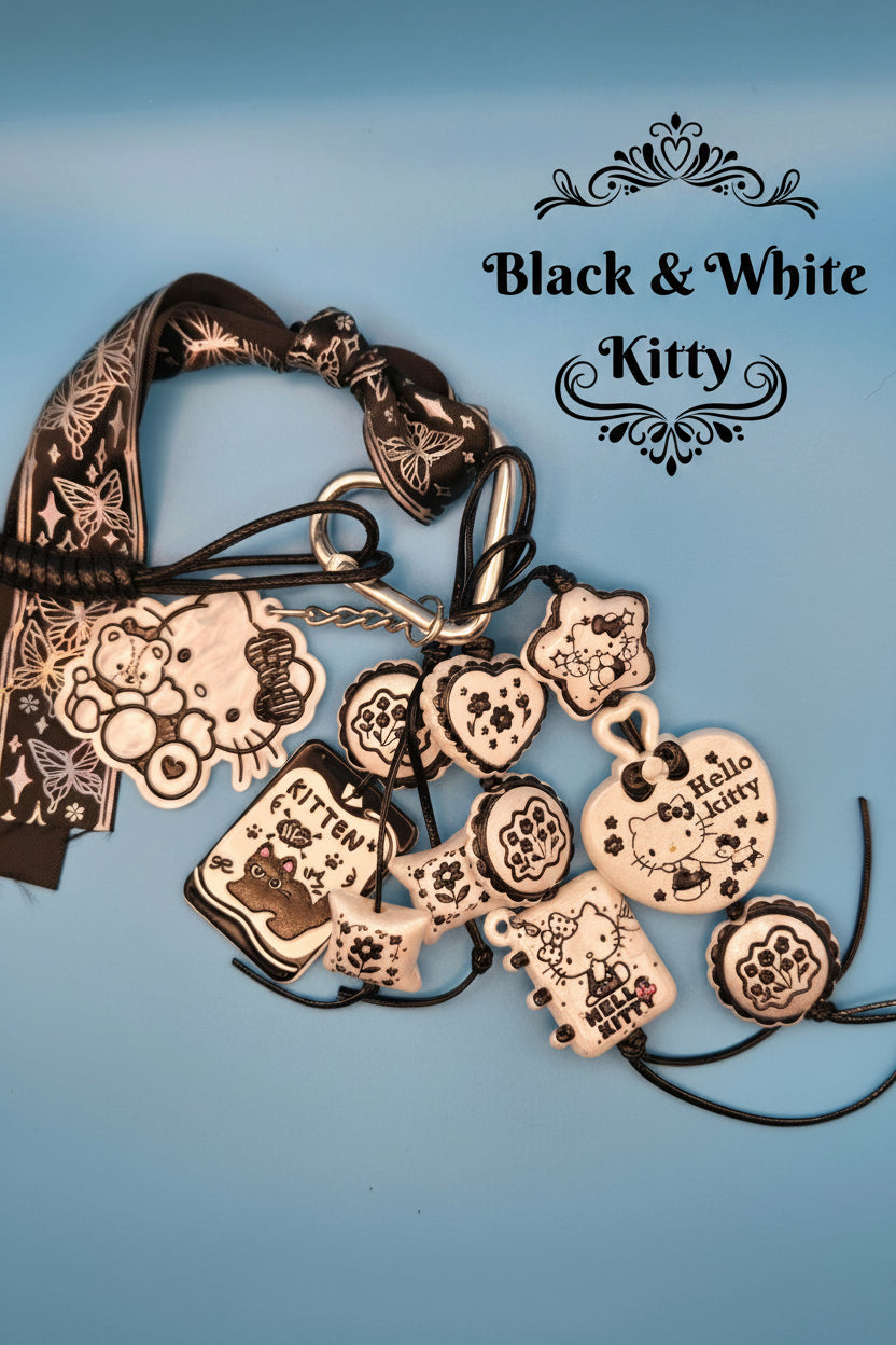 Handmade Kawaii Bag Charm | Cute Purse Charm | Coquette Backpack Charm | Beaded Keychain Accessory | Luxury Bag Charm