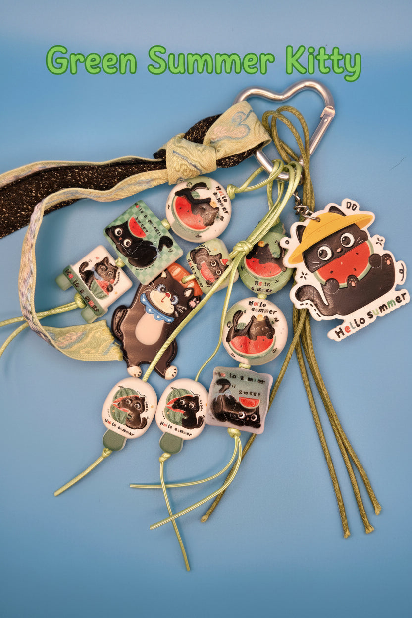 Handmade Kawaii Bag Charm | Cute Purse Charm | Coquette Backpack Charm | Beaded Keychain Accessory | Luxury Bag Charm