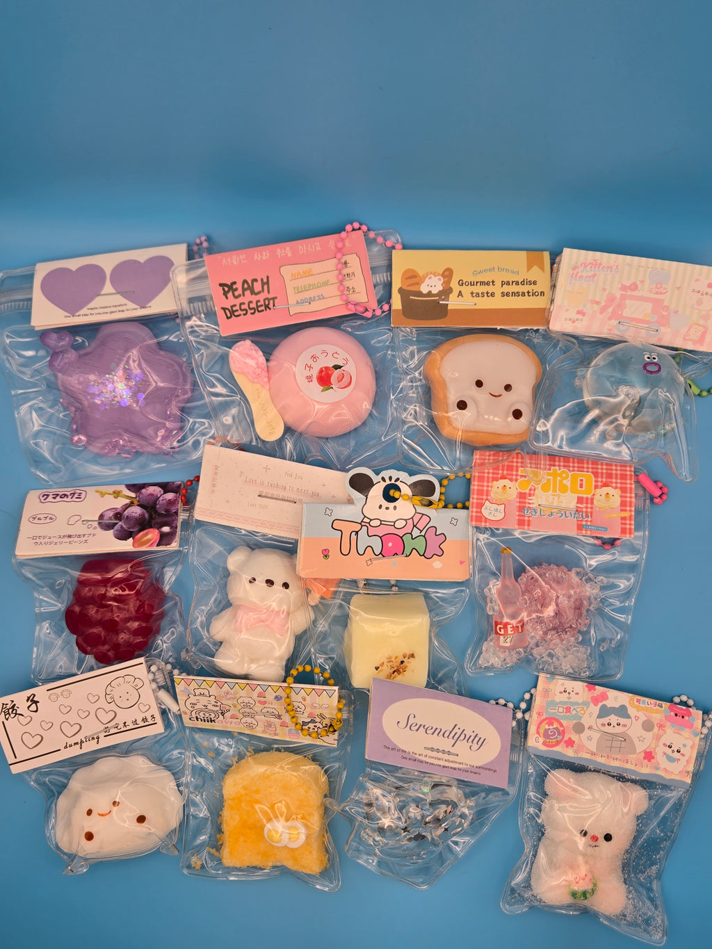 Mystery Mini Squishy Charm | Cute Kawaii Sensory Collectible