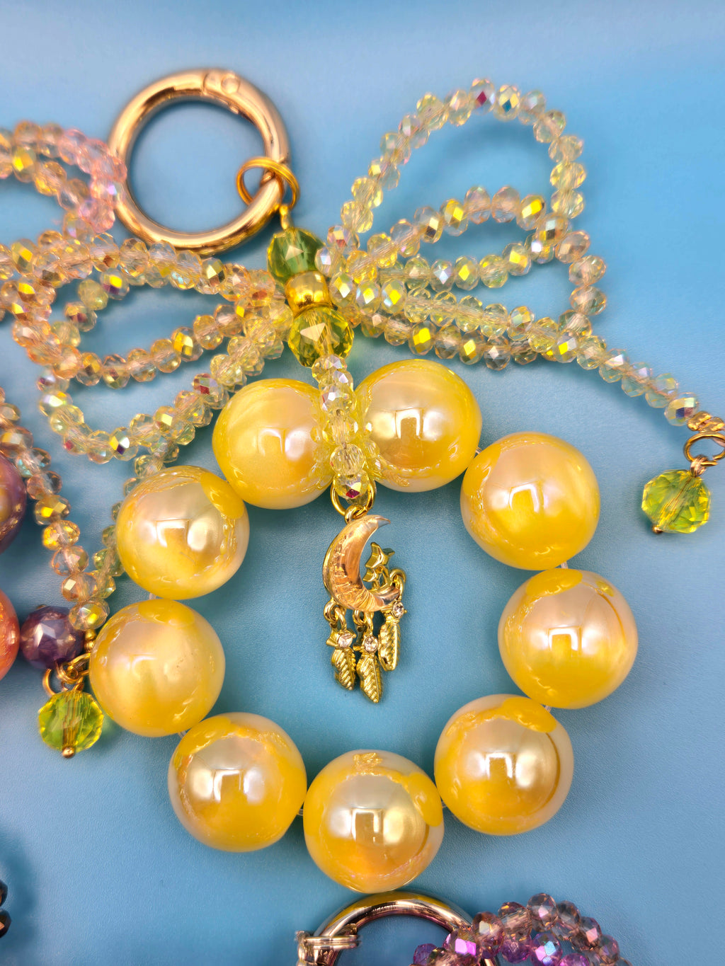 Handmade Beaded Car Mirror Charm| Kawaii Phone Charm | Purse Charm