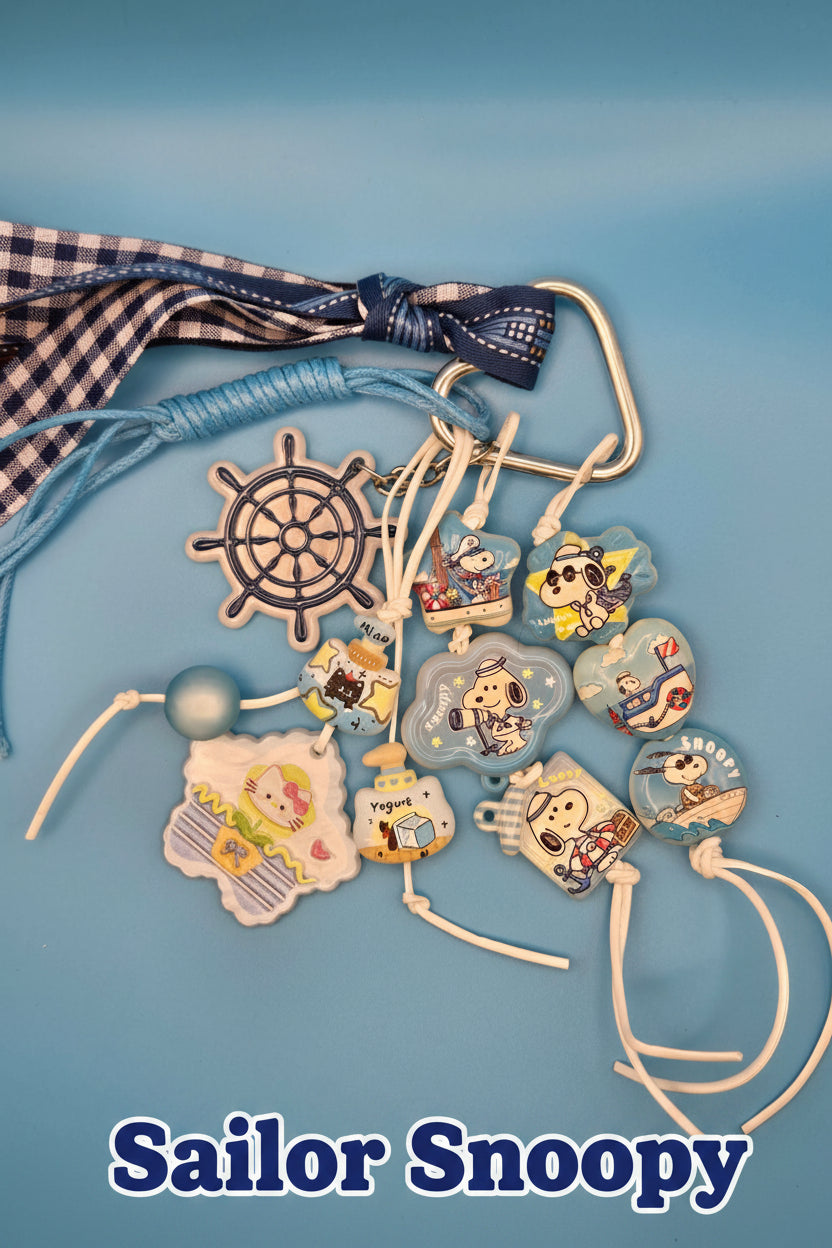 Handmade Kawaii Bag Charm | Cute Purse Charm | Coquette Backpack Charm | Beaded Keychain Accessory | Luxury Bag Charm