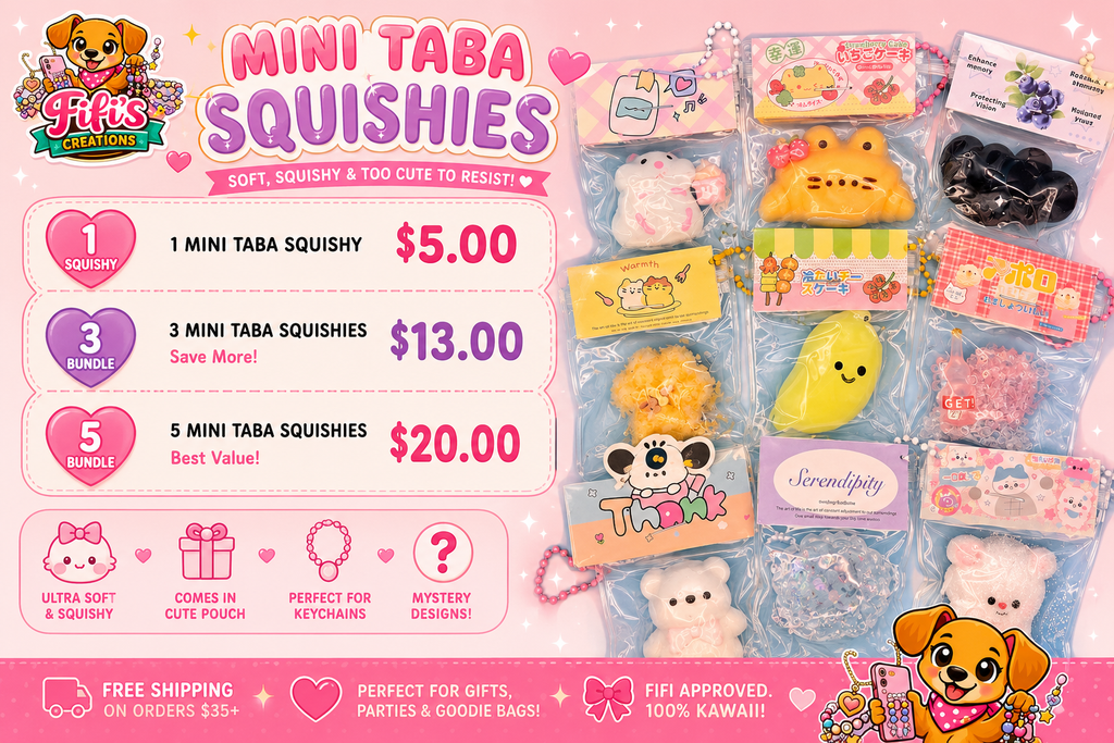 Mystery Mini Squishy Charm | Cute Kawaii Sensory Collectible