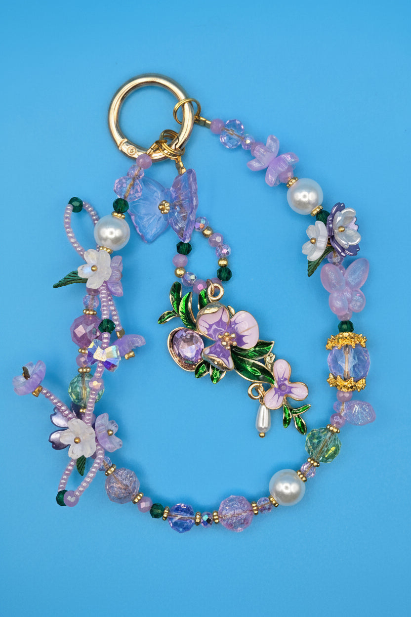 Handmade Kawaii Phone Charm Bundle | Cute Beaded Phone Strap | Mystery Phone Accessory
