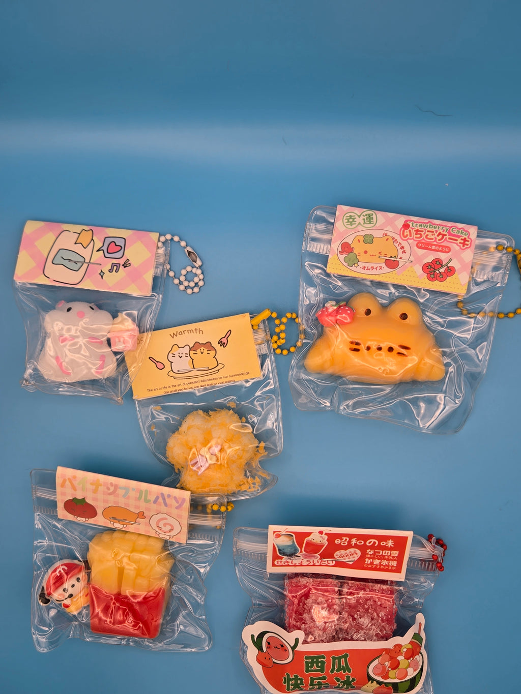 Mystery Mini Squishy Charm | Cute Kawaii Sensory Collectible