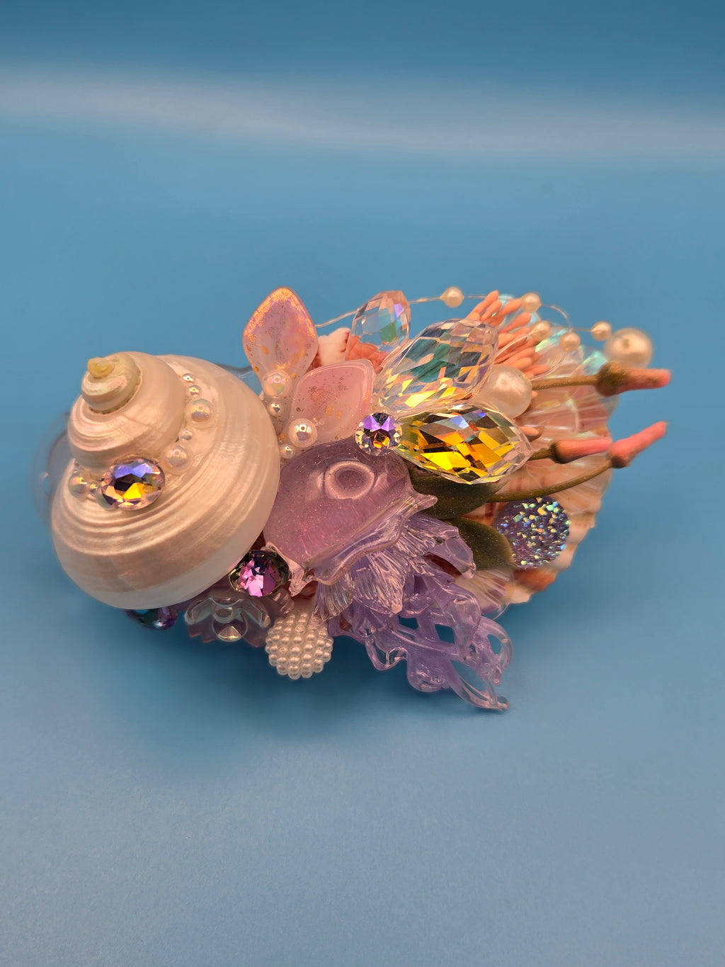 Luxury Phone Clip with Built-In Mirror | Handmade Kawaii Phone Accessory
