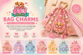 Handmade Kawaii Bag Charm | Cute Purse Charm | Coquette Backpack Charm | Beaded Keychain Accessory | Luxury Bag Charm