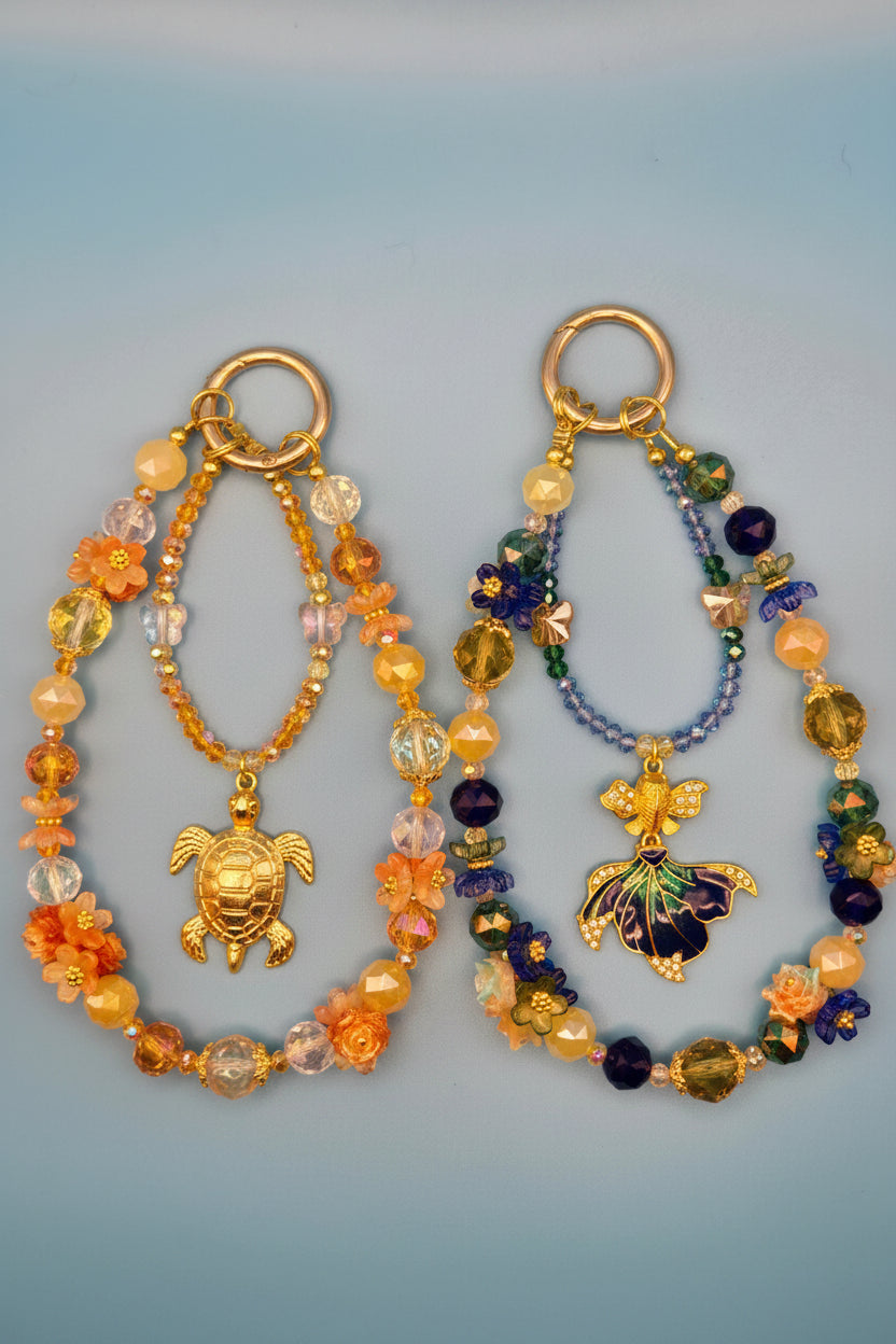 Handmade Kawaii Phone Charm Bundle | Cute Beaded Phone Strap | Mystery Phone Accessory