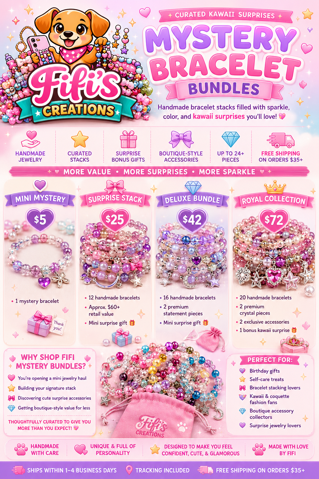 Deluxe Fifi Mystery Bundle | Handmade Luxury Bracelet Collection